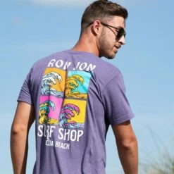 Ron Jon Square Wave Tee -OOfos Sale d800x800 17040217061 purple ron jon square wave tee lifestyle 1