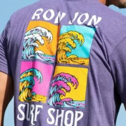 Ron Jon Square Wave Tee -OOfos Sale d800x800 17040217061 purple ron jon square wave tee lifestyle 3
