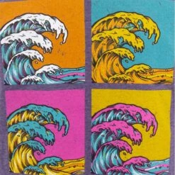 Ron Jon Square Wave Tee -OOfos Sale d800x800 17040217061 purple ron jon square wave tee close up