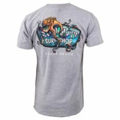 Ron Jon Kraken Fun Tee -OOfos Sale d800x800 17040247310 grey heather ron jon kraken fun tee back
