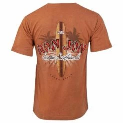 Ron Jon New Longboard Tee -OOfos Sale d800x800 17050033151D autumn heather ron jon new longboard tee back
