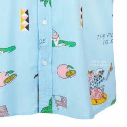 RVCA Ron Jon Luke P Short Sleeve Shirt -OOfos Sale d800x800 20014586D multi rvca ron jon luke p short sleeve shirt hemline