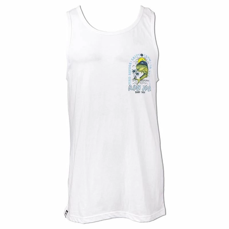 Salty Crew Ron Jon White Mahi Mayhem Tank 3 Salty Crew Ron Jon White Mahi Mayhem Tank