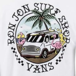 Vans Ron Jon White Beach Advisory Long-Sleeve Tee 9 Vans Ron Jon White Beach Advisory Long-Sleeve Tee -OOfos Sale d800x800 20140724001 vans ron jon white beach advisory ls tee back graphic