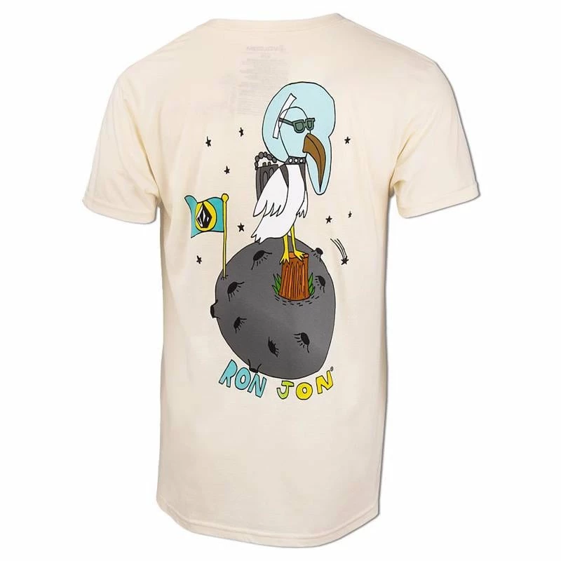 Volcom Ron Jon Creepy Moongull Cream Tee 4 Volcom Ron Jon Creepy Moongull Cream Tee - Image 2