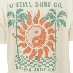 O'Neill Ron Jon Juniors Palm Lake Tee -OOfos Sale d800x800 30090151002 off white oneill ron jon juniors palm lake tee back graphic