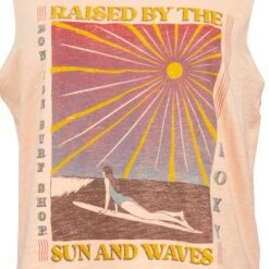 Roxy Ron Jon Raised By The Sun Waves Tank -OOfos Sale d800x800 30090156039 roxy ron jon raised by the sun waves tank front graphic