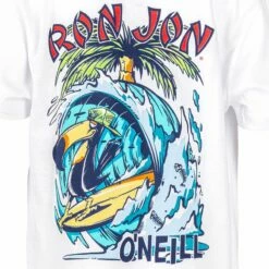O'Neill Ron Jon Kids Super Shredder Tee -OOfos Sale d800x800 40140076001 white oneill ron jon kids super shredder tee back graphic
