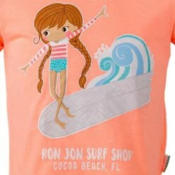 Earth Nymph Ron Jon Surfer Girl Kids Tee -OOfos Sale d800x800 40160097030 peach earth nymph ron jon surfer girl kids tee front graphic