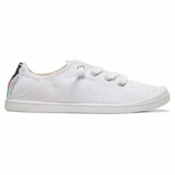 Roxy Womens Bayshore III Shoes -OOfos Sale d800x800 50022344001 roxy white bayshore III womens shoes outside side view