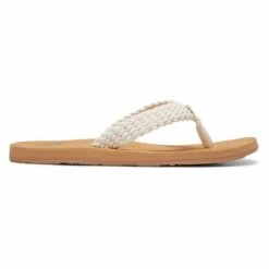 Roxy Porto III Natural Sandals -OOfos Sale d800x800 50034217341 roxy natural porto III womens sandal side view