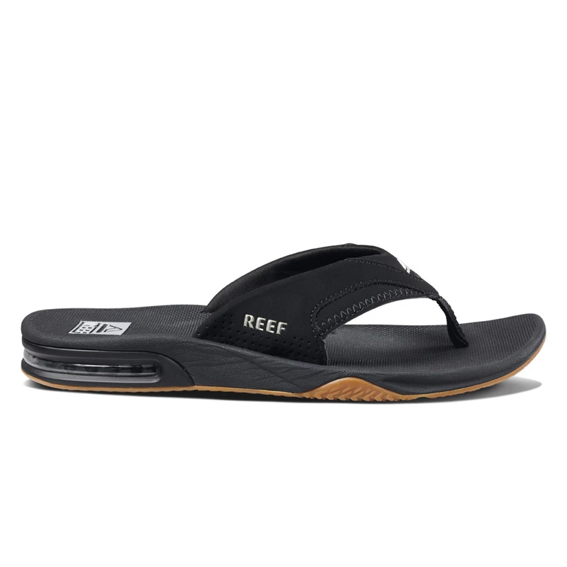 Reef Mens Black/Silver Fanning Sandal 4 Reef Mens Black/Silver Fanning Sandal - Image 2