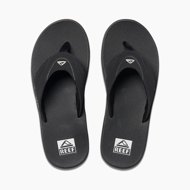 Reef Mens Black/Silver Fanning Sandal 7 Reef Mens Black/Silver Fanning Sandal - Image 5