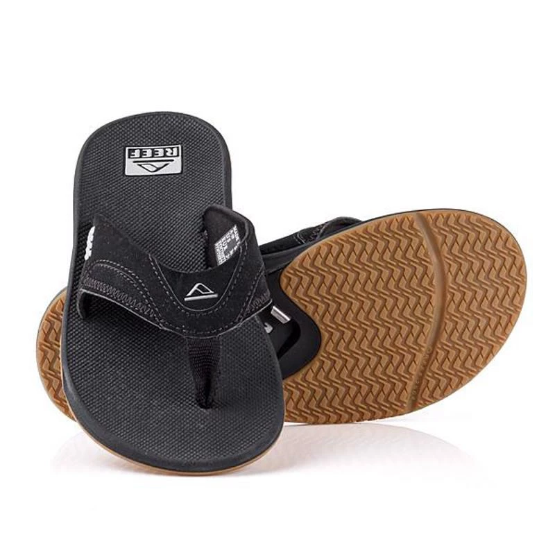 Reef Mens Black/Silver Fanning Sandal 5 Reef Mens Black/Silver Fanning Sandal - Image 3
